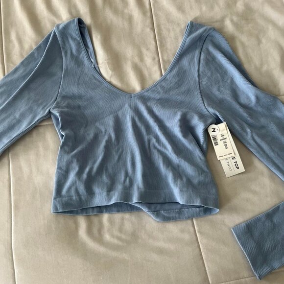 aeropostale blue long sleeveconvertible topsize... - Picture 1 of 4